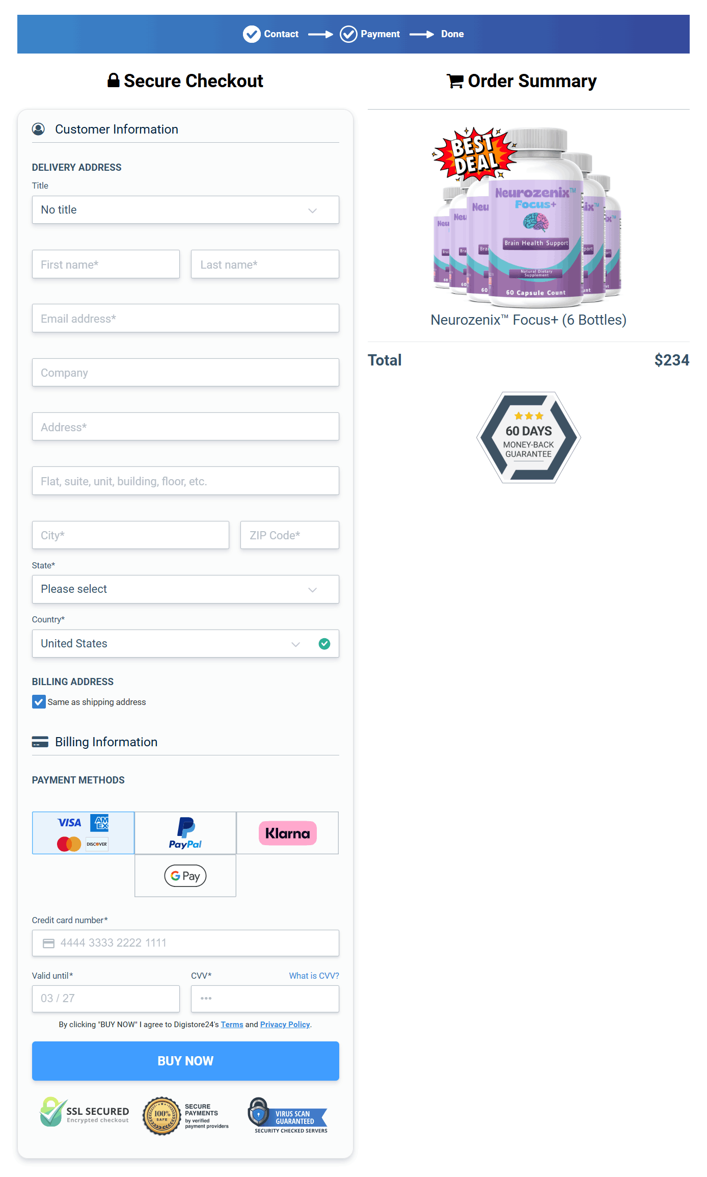 Neurozenix-focus-checkout-image
